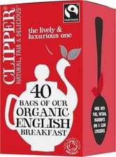 Image of Individually Wrapped Organic English Breakfast Tea Bags – 40 Eco-Conscious Teas