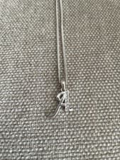 Image of Accessorize letter 'A' pendant necklace