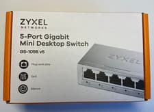 Image of Zyxel 5-Port Gigabit Network Switch | GS-105BV5-GB0101F | SEALED