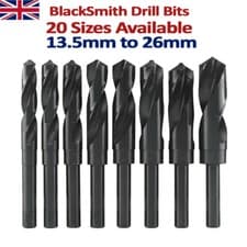 Image of HSS Blacksmith Drill Bit - All Metric Sizes 13.5mm - 26mm. Reduced Shank Drills