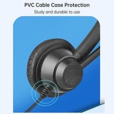 Image of 3.5mm Wired Computer Headset With Microphone Universal Office Call Center S OU