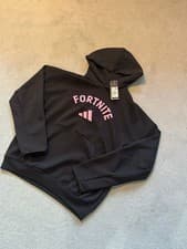 Image of adidas Boys' Black Hoodie size M