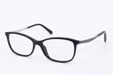 Image of NEW SWAROVSKI SK 5412 001 BLACK SILVER STUDS AUTHENTIC FRAMES EYEGLASSES 54-15