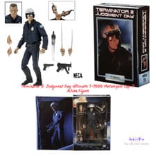 Image of Terminator 2 Judgment Day Ultimate T-1000 Motorcycle Cop 7" Action Figure