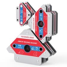 Image of YESWELDER 25/50/75LB Welding Magnets (6Pc) - Heavy Duty Magnetic Holder