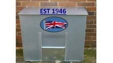 Image of 250 KG COAL BUNKER - GALVANISED STEEL