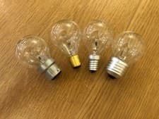 Image of Clear Golf Ball Bulbs | Incandescent | 15W 25W 40W 60W BC SBC SES ES |Pack of 10