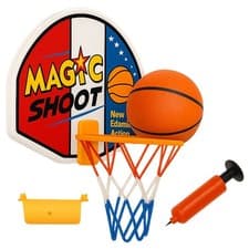 Image of Mini Basketball Hoop Wall Mounted 34x27 cm Indoor Sports Activity Set For Kids