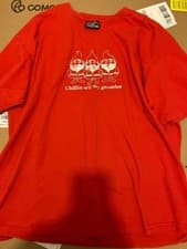 Image of VINTAGE Y2K 2000s Chillin With My Gnomies Shirt Size L Steve & Barrys Christmas