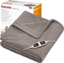 Image of Beurer Electric Blanket HD150 XXL Soft Heated Throw COSY TAUPE 200 x 150 cm