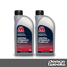 Image of 2 x Millers Oils Central Hydraulic Fluid (CHF) - 1L (Anti Corrosion / Long Life)
