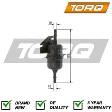 Image of Fuel Filter Torq Fits Fiat Seicento / 600 1998-2003 1.0 1.2 1.4 1.6