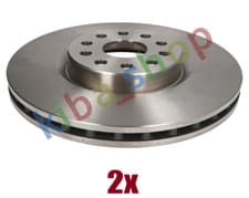 Image of 2x FRONT AXLE RIGHT OR LEFT BRAKE DISC FRONT L/R FITS ALFA ROMEO 166 LANCIA