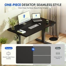 Image of FLEXISPOT E1 Plus One Piece Electric Standing Desk Home Office with drawer