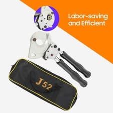 Image of Ratchet Cable Cutter Wire Cutting Tool with Handle Retractable Cut up to ≤5cm