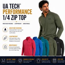 Image of Under Armour Tech 2.0 1/4 Zip Mens Top Long Sleeve Gym Running Shirt