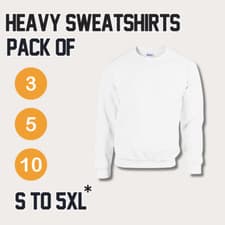 Image of GILDAN Unisex Sweatshirts, Heavy blend adult Crew neck Jumper Packs GD056