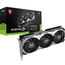 Image of MSI GeForce RTX 4070 VENTUS 3X E1 12G OC Graphics Card - RTX 4070 GPU, 12GB GDDR