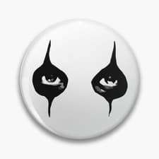 Image of Alice Cooper Eyes Logo Rock Music Handmade 32mm Pin Button Badge