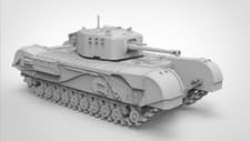 Image of 3DPrinting 1/72 US A.22F Churchill "Crocodile" Flamethrower Tank model Unpainted
