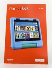 Image of New Amazon Fire HD 8 Kids Tablet - 8" Display - 32GB - Ages 3–7 - Blue