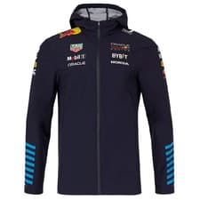 Image of Oracle Red Bull Racing F1 Team Night Sky Blue Team Rain Coat Jacket