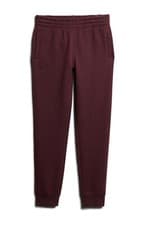 Image of Superdry Mens Essential Logo Joggers Track Suit Bottoms Tawny Port Red Marl