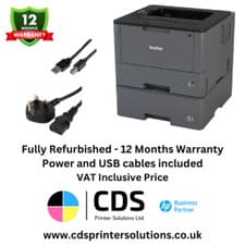 Image of Brother HL-L5100DNT A4 Mono Laser Network USB Printer with New Drum & Toner