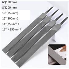 Image of 6" 8" 10" 12" 14" Engineers Hand Files Coarse Rough Bastard Medium Fine Smooth