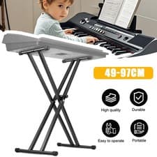 Image of Height Adjustable Keyboard Stand X-Shaped Digital Piano Stand Heavy Duty