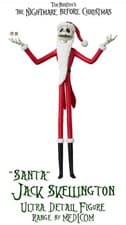 Image of Nightmare Before Christmas  Santa Jack Skellington UDF action figure by Medicom
