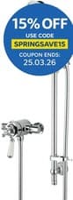 Image of Bristan Regency Thermostatic Shower Round Exposed Dual Control Mini Valve & Head
