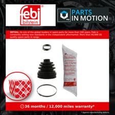 Image of CV Joint Boot 38343 Febi C.V. Driveshaft Gaiter 1J0407283AE 1J0498201L Quality
