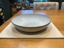 Image of Denby White Speckle Pasta Bowl x 1 Stoneware Tableware Diameter 22cm Brand New