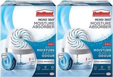 Image of 2 x UniBond AERO 360º Moisture Absorber Device incl Refill Tab 450g Dehumidifier