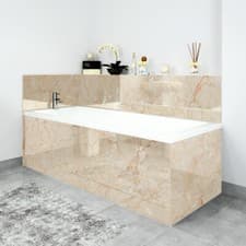 Image of Bath Panels Printed on Acrylic - Sandstone Italian Granite