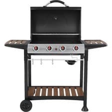 Image of George Foreman Product Care Group GFGBBQ4BW Gas Barbecue Free Standing Black /