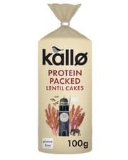 Image of Kallo Protein Packed Lentil Cakes,Low Fat HealthySnacks,Vegan &Coeliac Friendly,