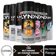 Image of Lynx 72H Multi Fragrance Anti-Perspirant Deodorant 150ml, 36 Pack