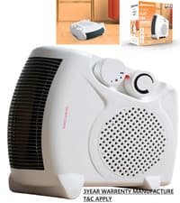 Image of Fan heater with 2 heat settings 2000W, Silent Electric Heater for Home & Office