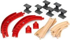 Image of BRIO World Railway Tracks Ascending Curves Track Pack 33995 TRAIN WOODEN QUALITY