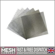 Image of The Mesh Company 5mm Galvanised Mesh Panel | 5mm Hole x 8mm Pitch x 1mm Thick