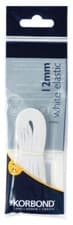 Image of Korbond White Elastic 12mm x 2m