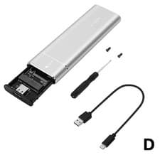 Image of New M2 NVMe SATA SSD Enclosure USB 3 1 Type C 10Gbps Adapter Fast Shipping