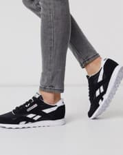 Image of Women's Reebok Classic Leather Suede & Nylon Trainers RRP £65