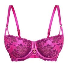 Image of Ann Summers The Truthful Purple Balcony Bra UK 34E