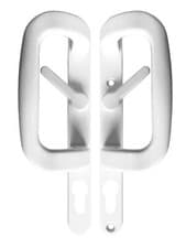 Image of UPVC Sliding Patio Door Handle Inline Locking 92mm PZ Sparta Lever Pair Set