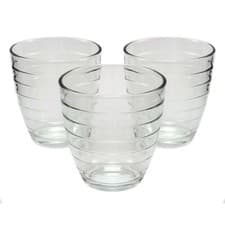 Image of 6 Pack of 230ML Crystal Glasses Stunning Cut Tumbler Cocktail Whisky Juice Drink