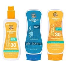 Image of Australian Gold SPF 30 Spray Gel & SPF 30 Lotion & Moisture Lock 237ml