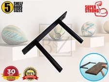 Image of Heavy Duty Floating Shelf Invisible Support Brackets For Heavy Wooden Oak Shelve
